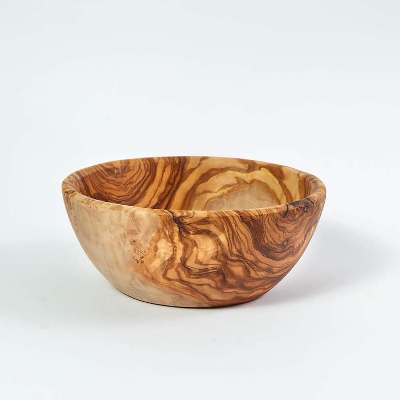 Personalized Olive Wood Salad Bowl & Serving Spoon Set – Handmade Wooden Salad Server Set