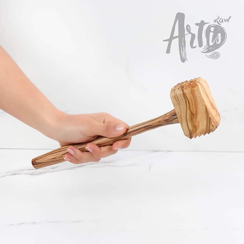 Wooden Mallet. Wood Meat Tenderizer