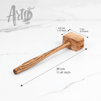 Wooden Mallet. Wood Meat Tenderizer