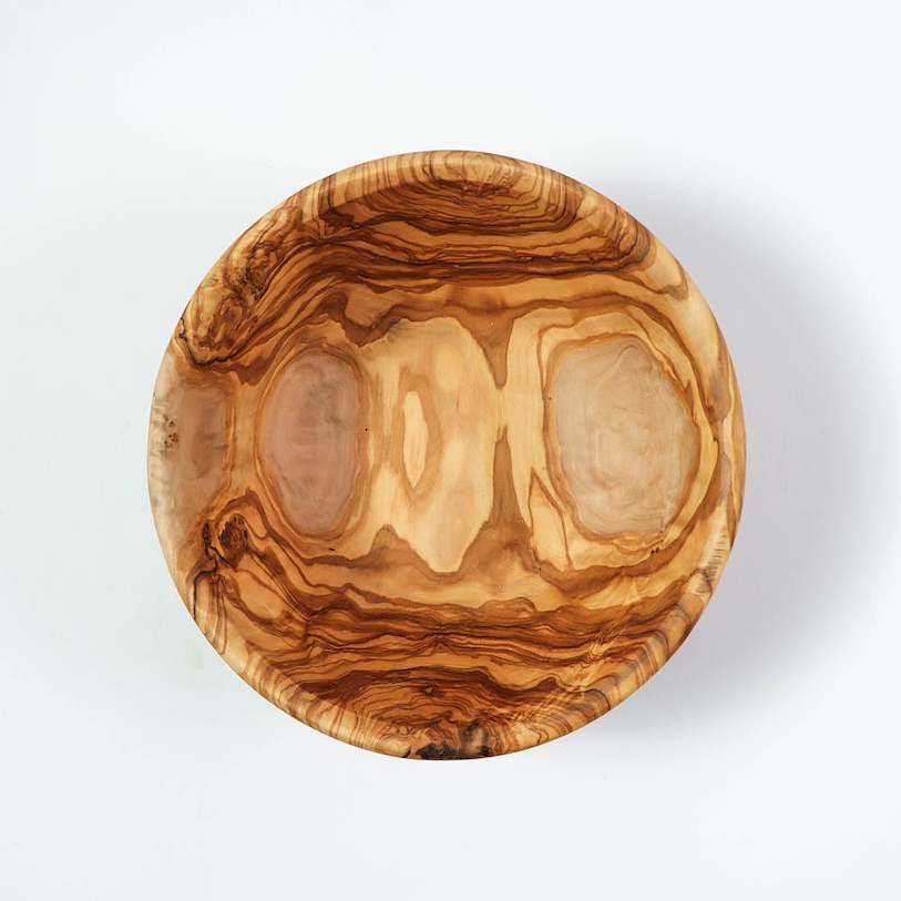 Personalized Olive Wood Salad Bowl & Serving Spoon Set – Handmade Wooden Salad Server Set