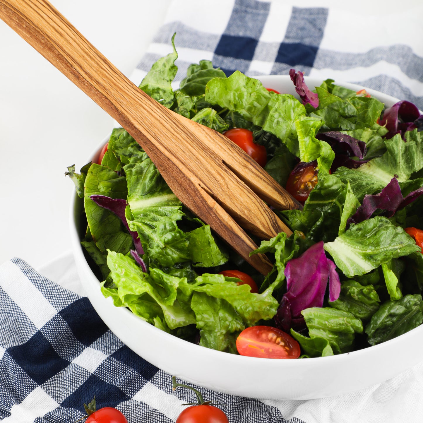 Personalized Olive Wood Salad Fork – Handmade Natural Wooden Utensil | Artisraw Tunisie