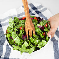 Personalized Olive Wood Salad Fork – Handmade Natural Wooden Utensil | Artisraw Tunisie