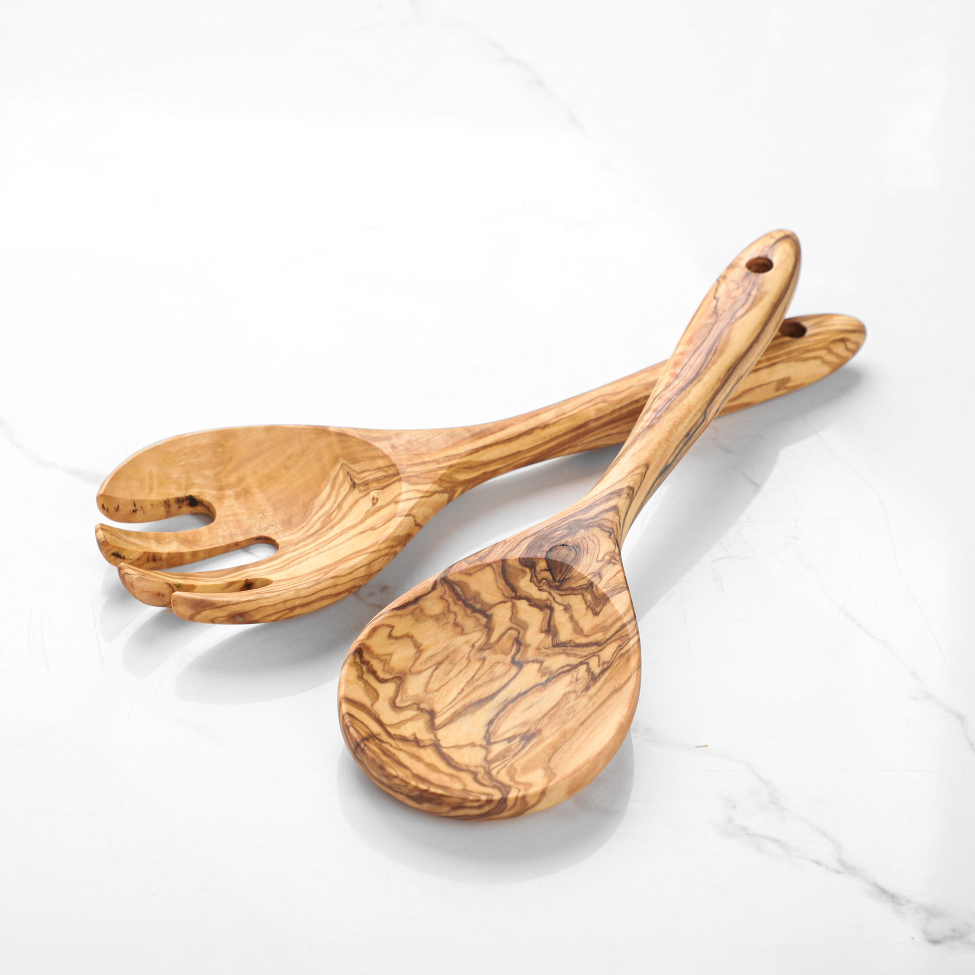 Olive Wood Servers Handmade - Wood Salad