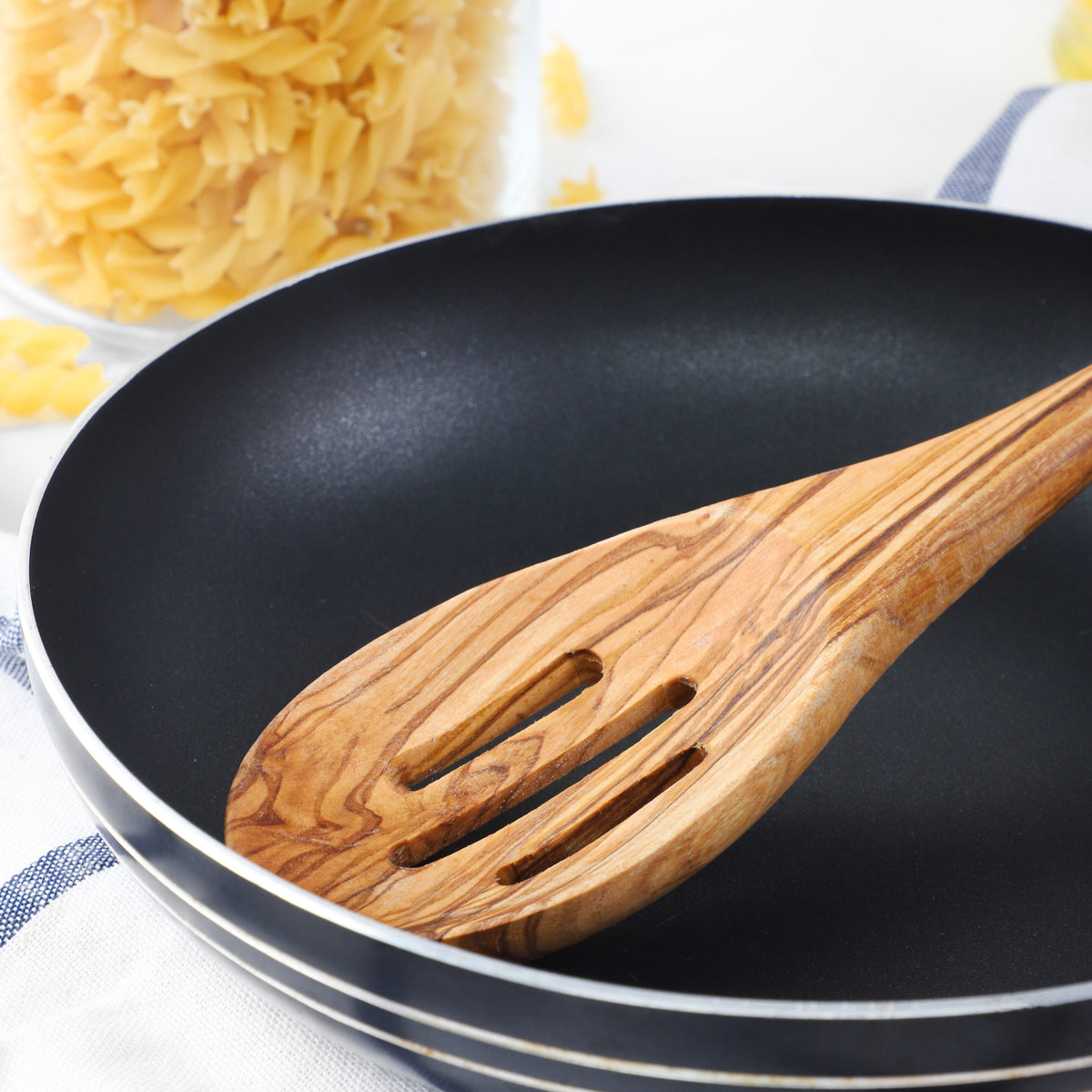 Slotted Spoon Handmade from Olive Wood
