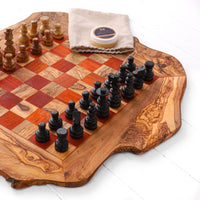 Olive Wood Chess Board - Artisraw  Tunisie