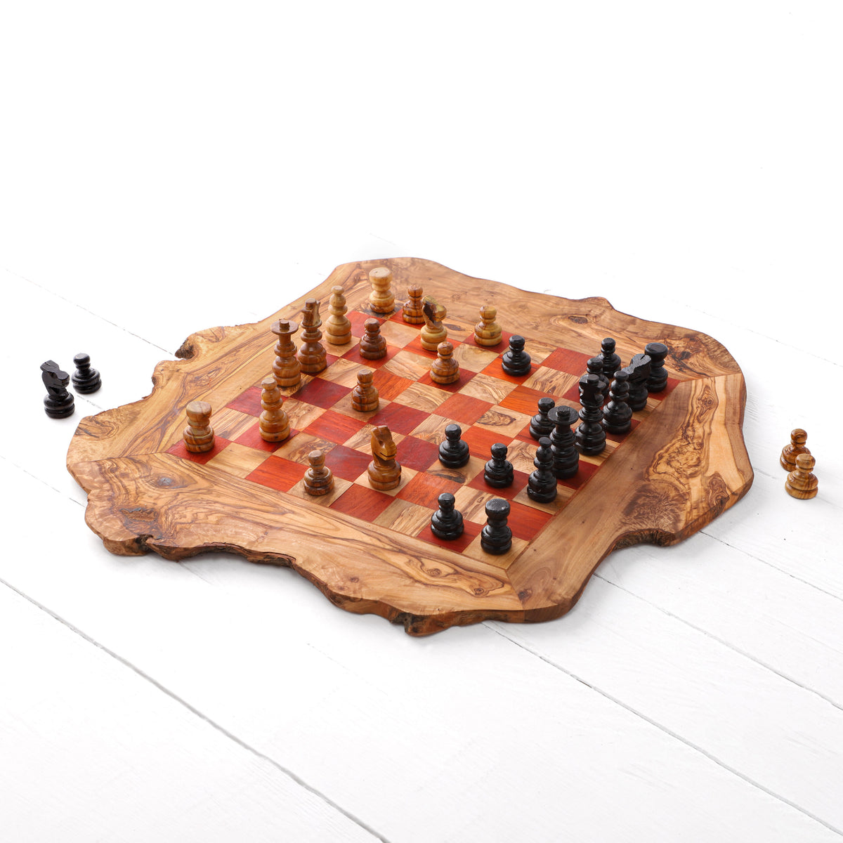 Olive Wood Chess Board - Artisraw  Tunisie