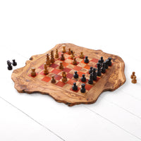 Olive Wood Chess Board - Artisraw  Tunisie