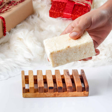 Set of 3 Handmade Olive Wood Soap Dishes/Trays- Artisraw Tunisie