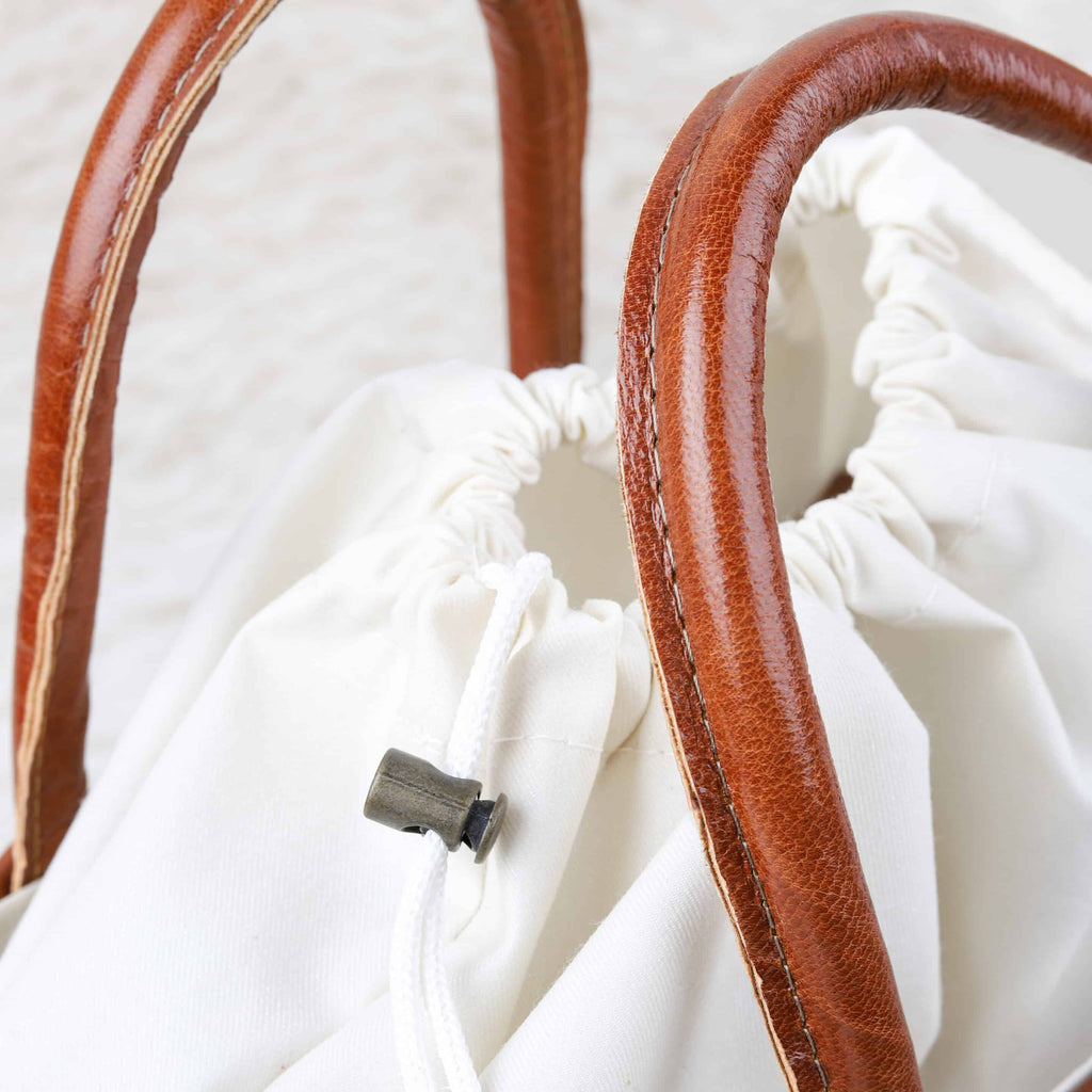 Handmade Top Handle Straw Bag