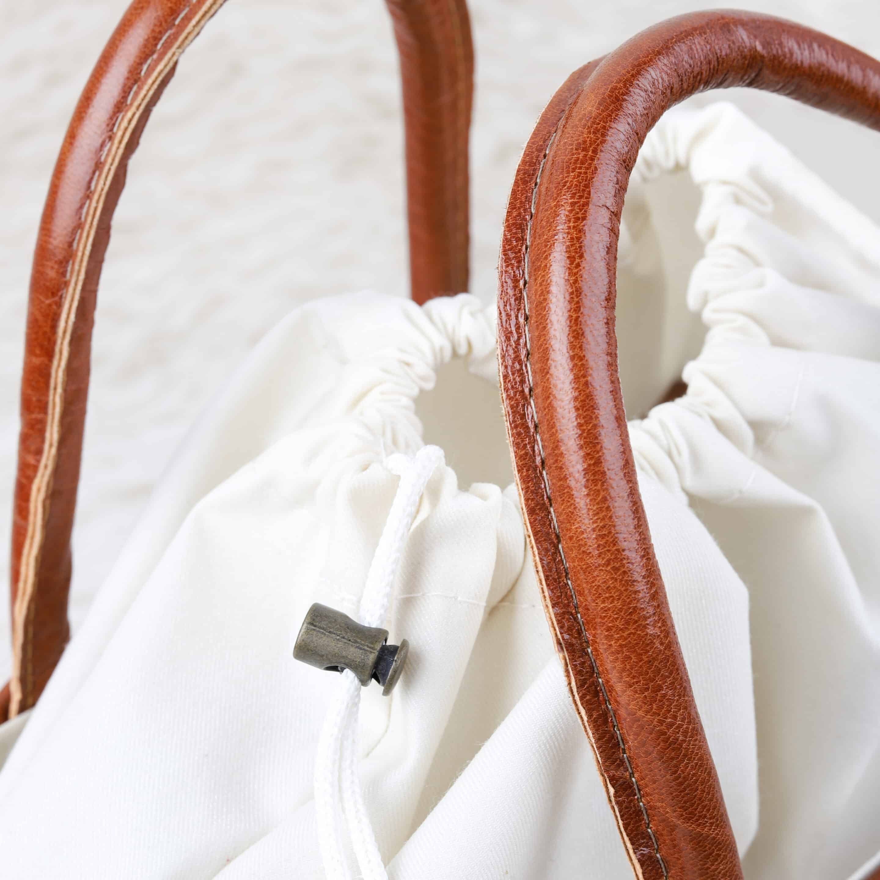 Handmade Top Handle Straw Bag