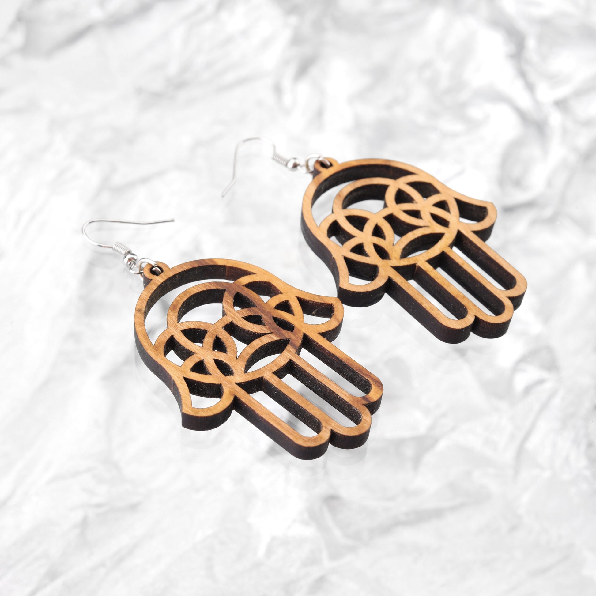 Mother of Bride Gift From Daughter - Olive Wood Earrings | Artisraw