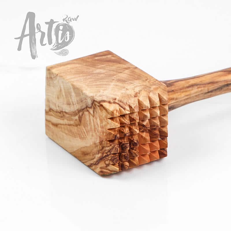 Wooden Mallet. Wood Meat Tenderizer