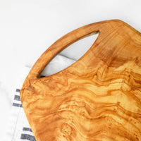 Olive Wood Cutting Board with Handle