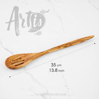 Slotted Spoon Handmade from Olive Wood