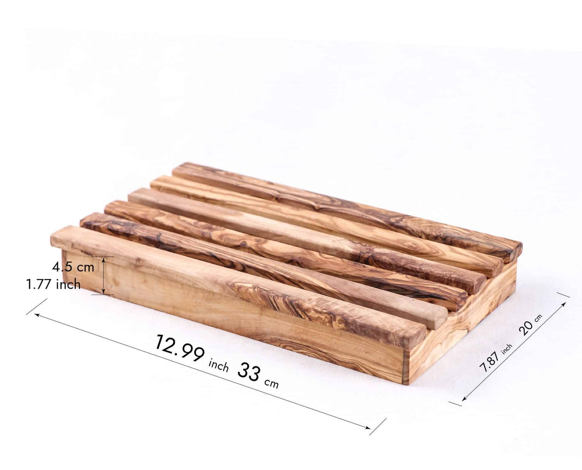 Handmade Wooden Bread Board. Two Levels