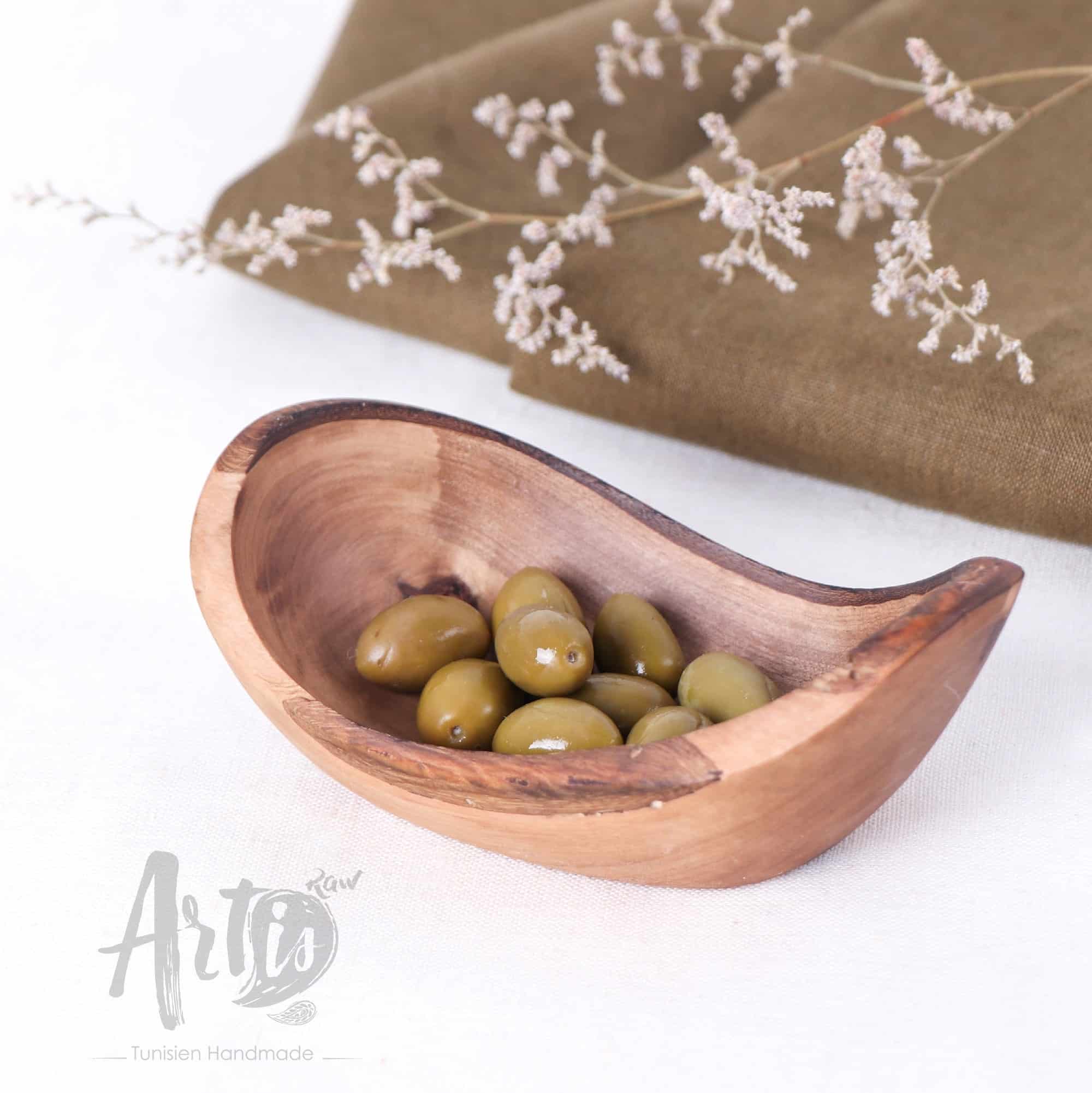 Rustic Wooden Bowl. Olive Wood Handmade
