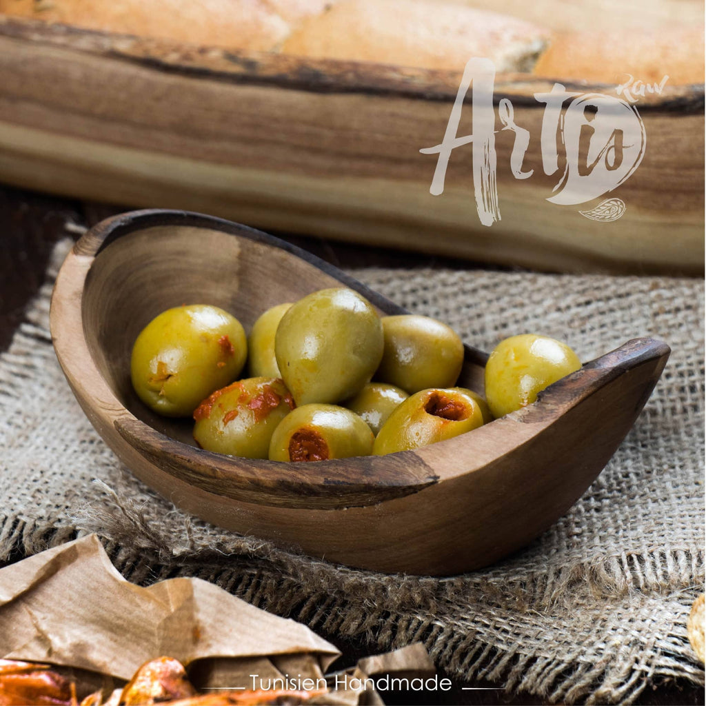 Rustic Wooden Bowl. Olive Wood Handmade