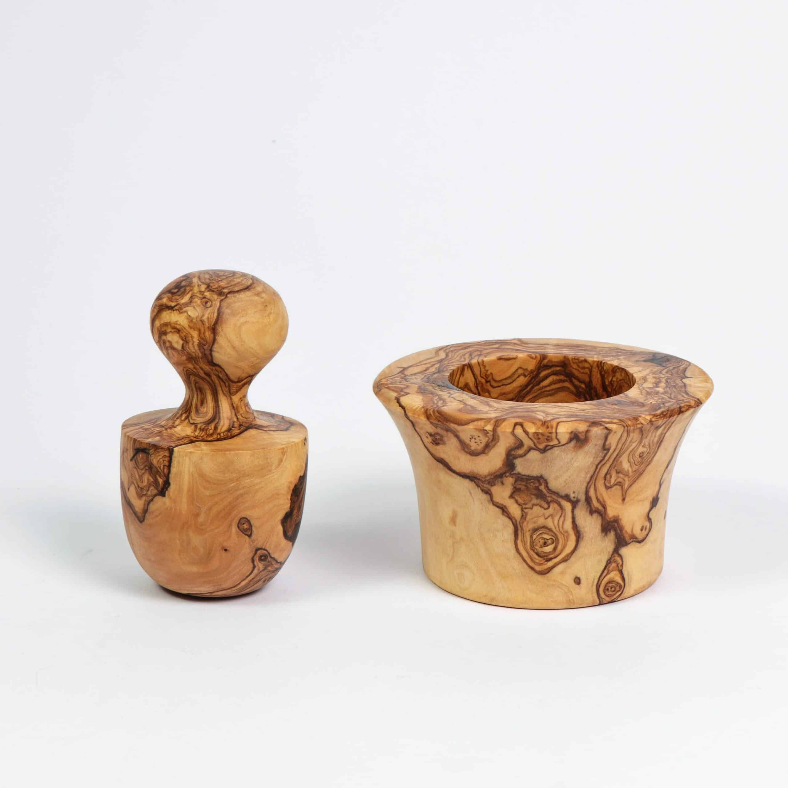 Garlic Press made of Tunisian Olive Wood