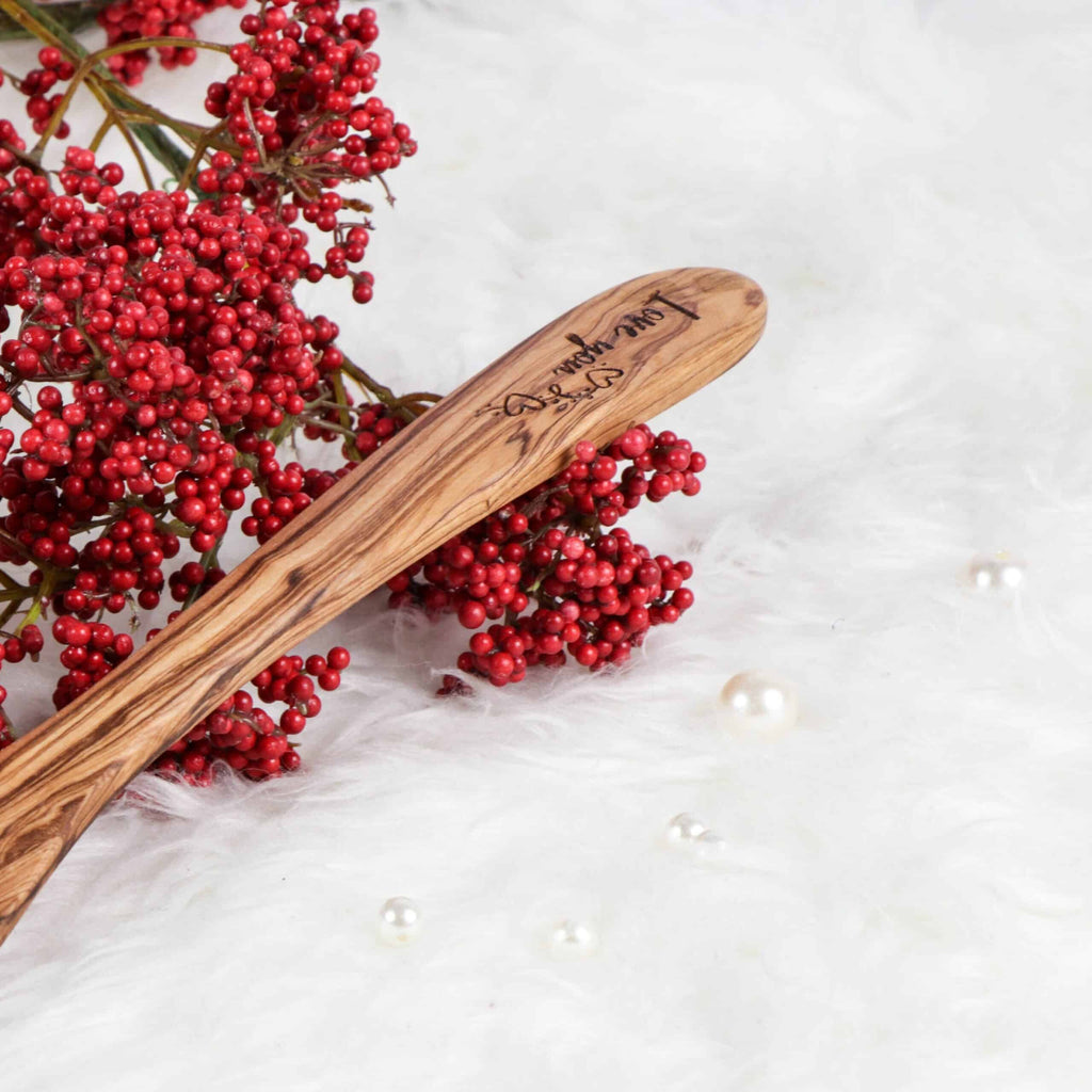 Wooden Spatula with Holes