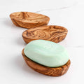 Dish Soap Tray Handmade from Olive Wood