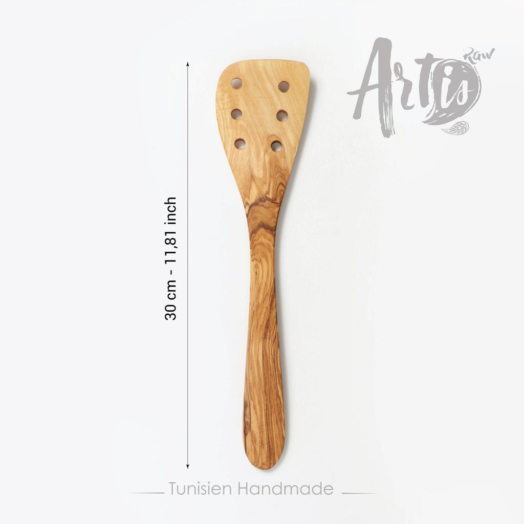 Wooden Spatula with Holes