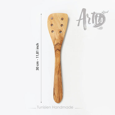 Wooden Spatula with Holes