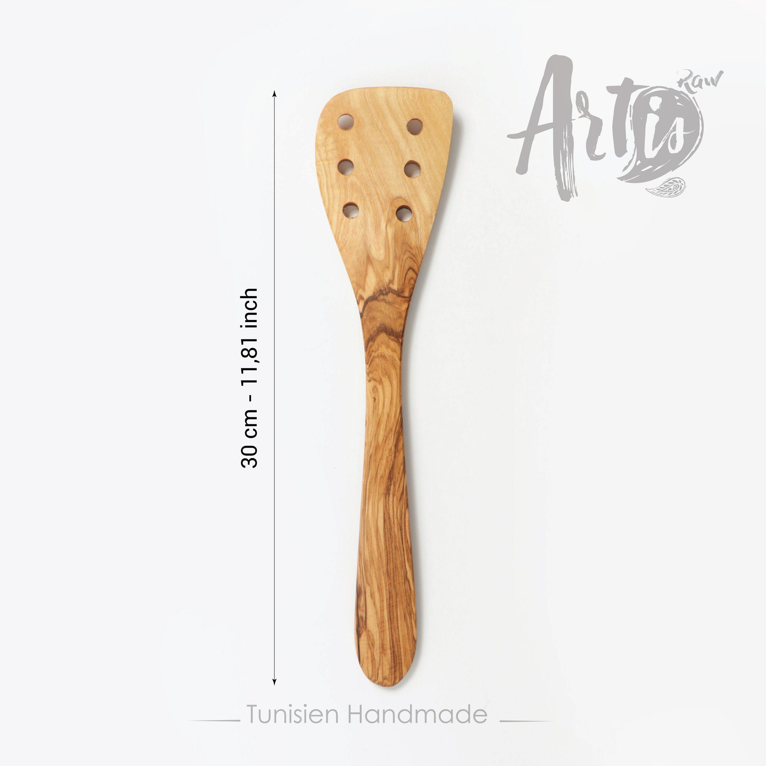 Wooden Spatula with Holes