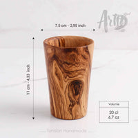 Beautiful Handmade Wooden Cup Set of 2