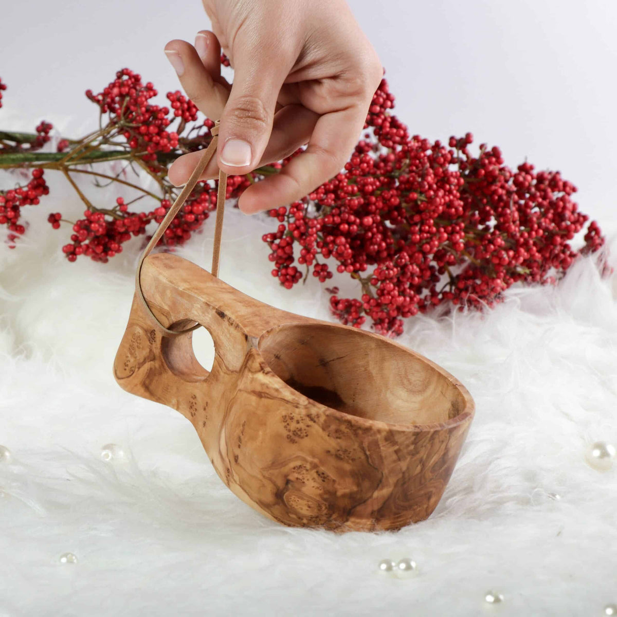 Handmade Wooden Kuksa Cup Set of 2