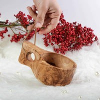 Handmade Wooden Kuksa Cup Set of 2