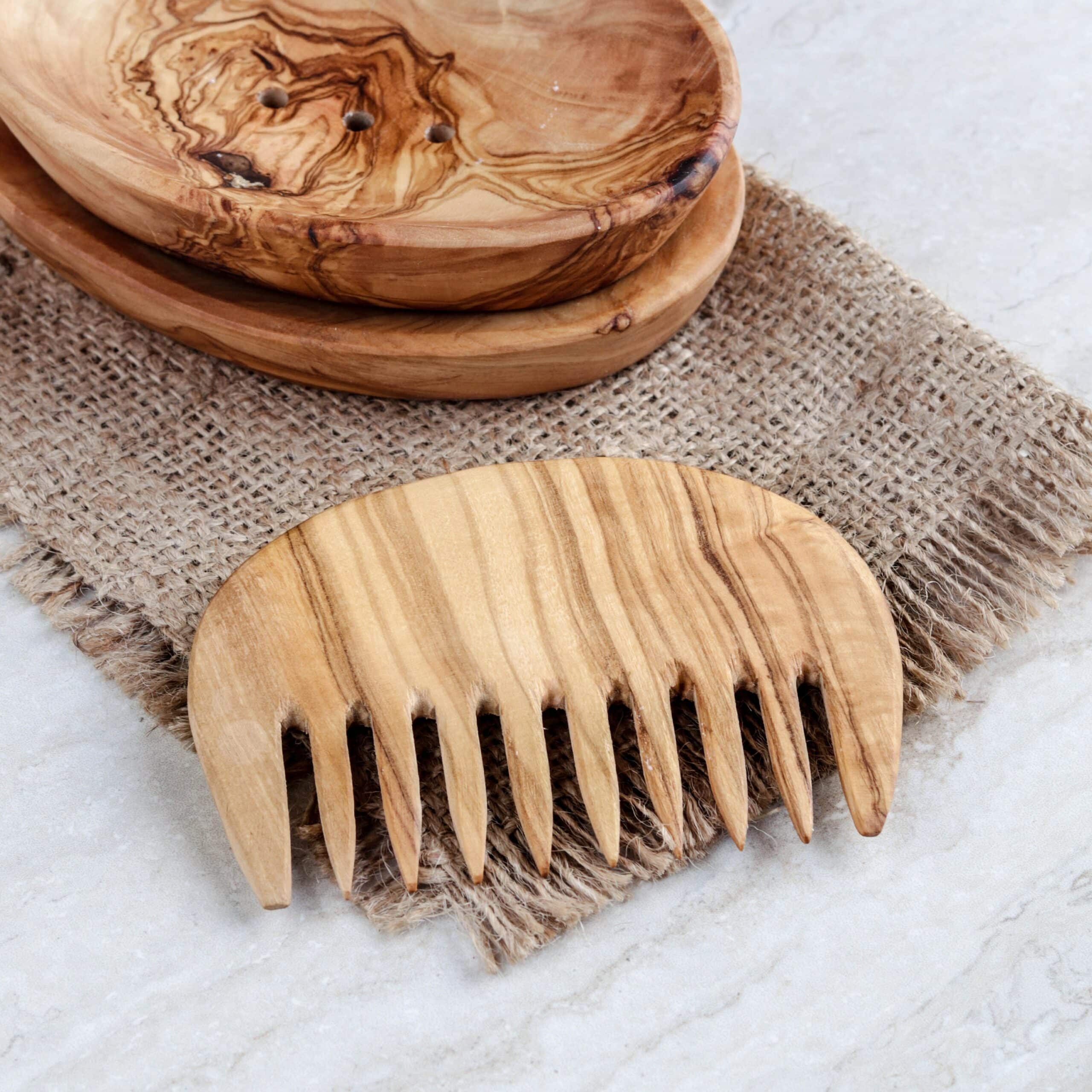 Bathroom Wooden Accessories Set composed