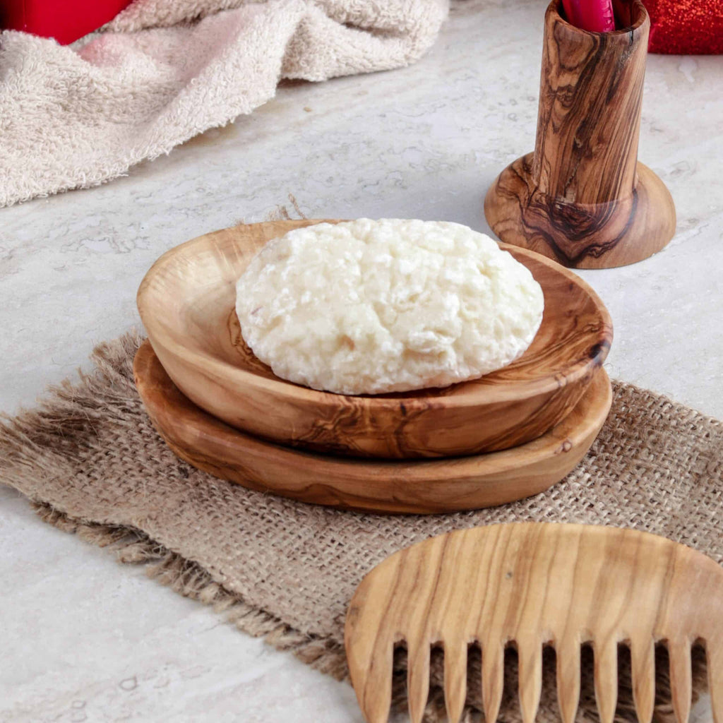 Bathroom Wooden Accessories Set composed