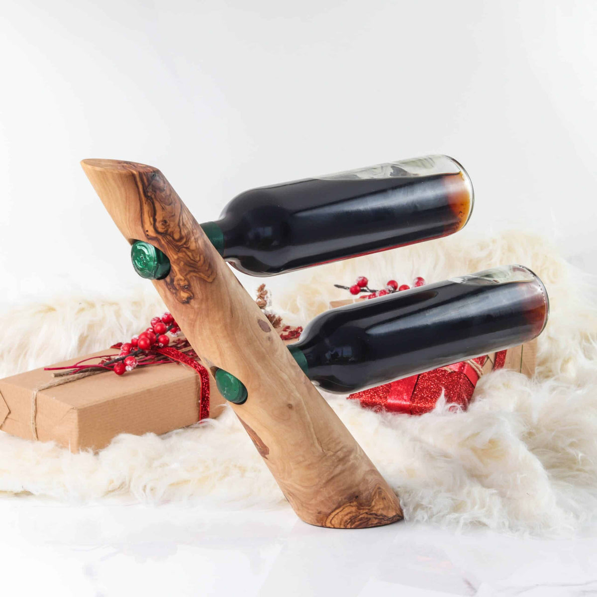 Vintage Wooden Bottle Holder Handmade