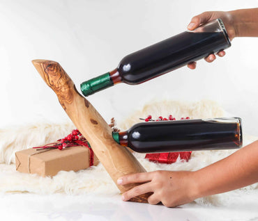 Vintage Wooden Bottle Holder Handmade