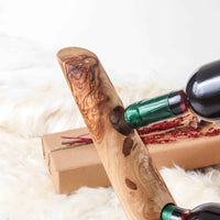 Vintage Wooden Bottle Holder Handmade
