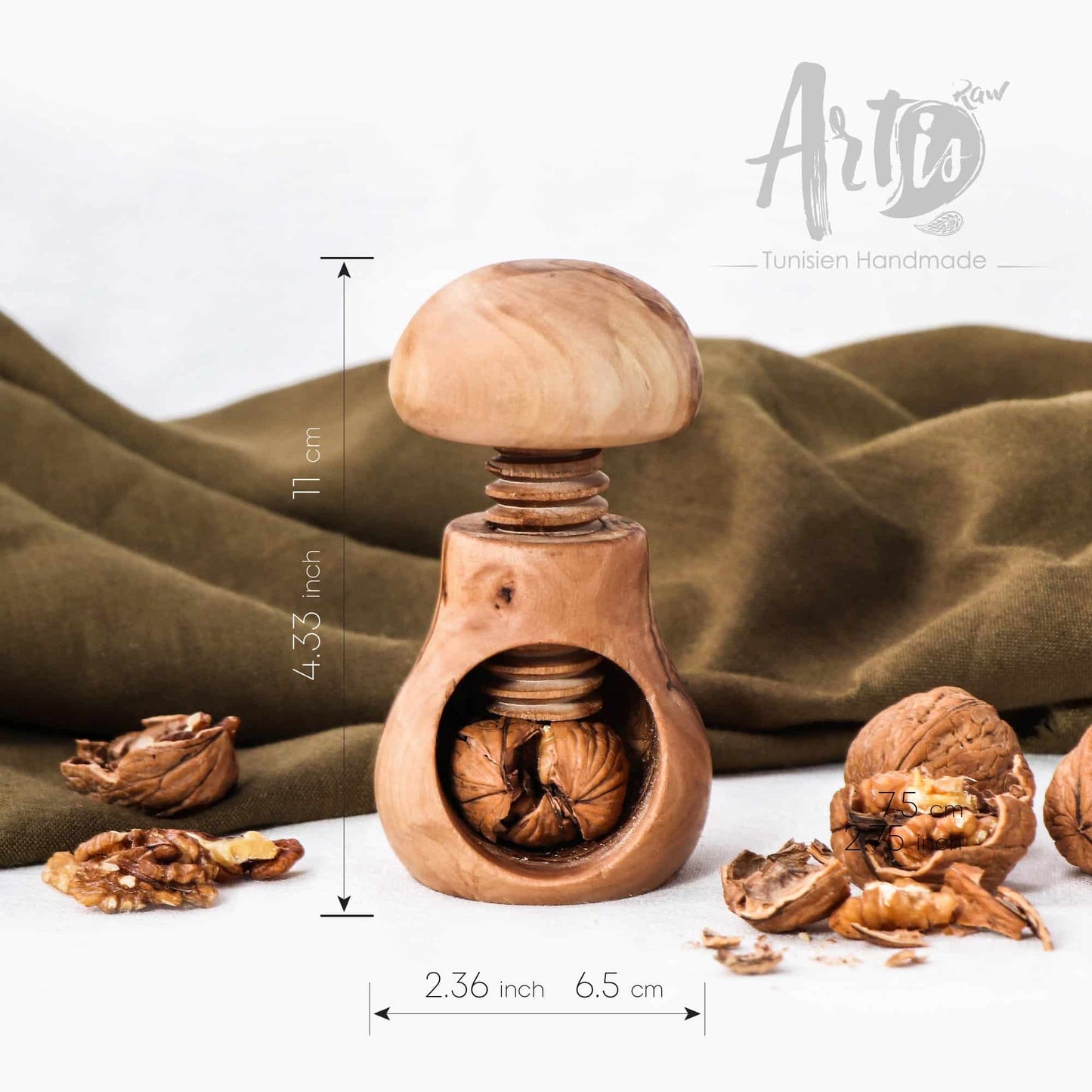 Cracker Nuts Handmade from Olive Wood