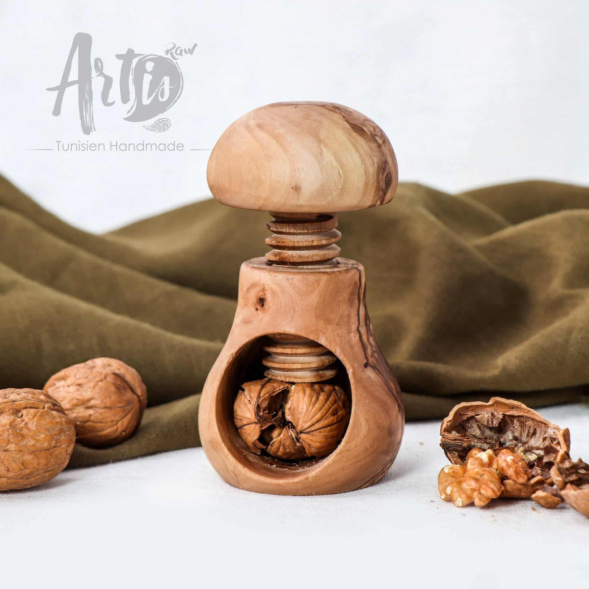 Cracker Nuts Handmade from Olive Wood