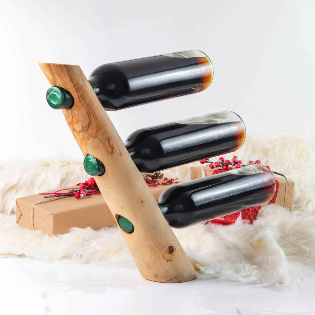 Handmade Wooden Bottle Holder