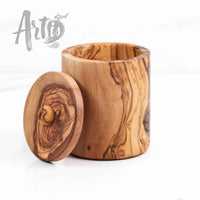 Spice Box Wood Handmade, with Wooden Spoon