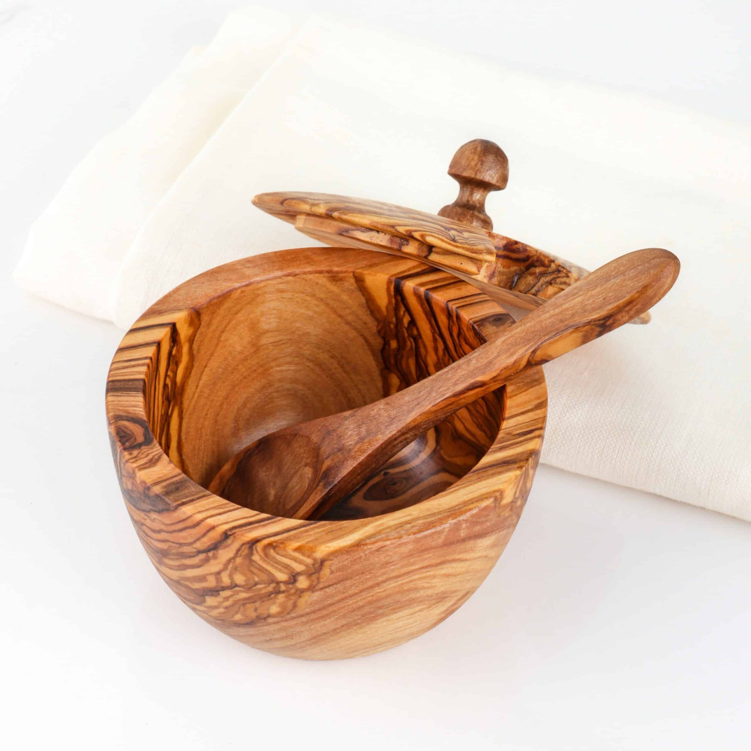 Handmade Spice Wooden Box with Spoon