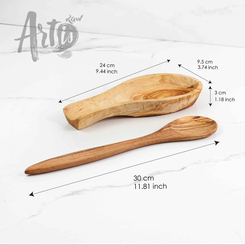 Handmade Wooden Spoon Holder, Spoon Rest for Oven