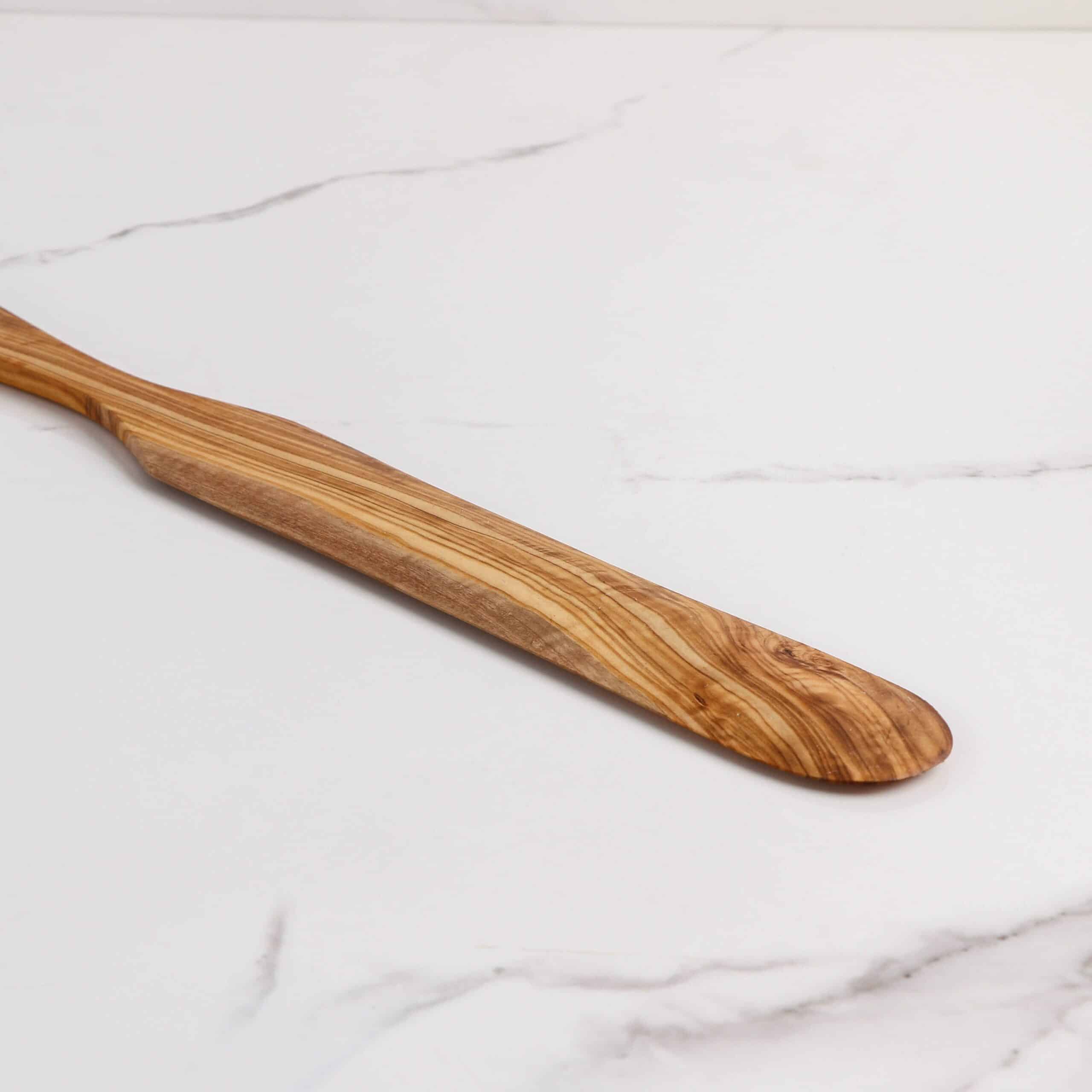 Straight Spatula Handmade from Olive Wood