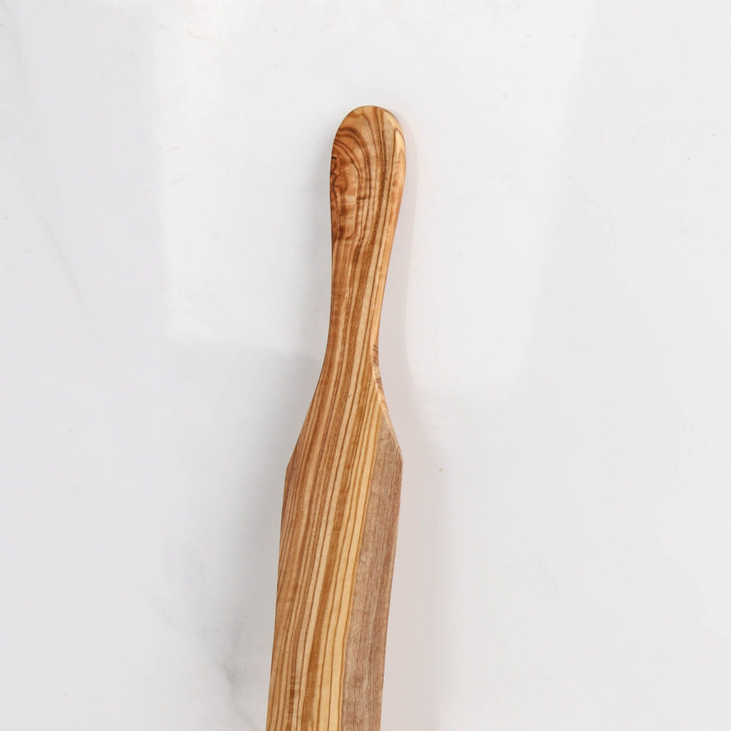 Straight Spatula Handmade from Olive Wood