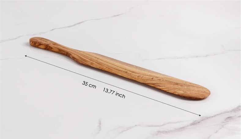Straight Spatula Handmade from Olive Wood