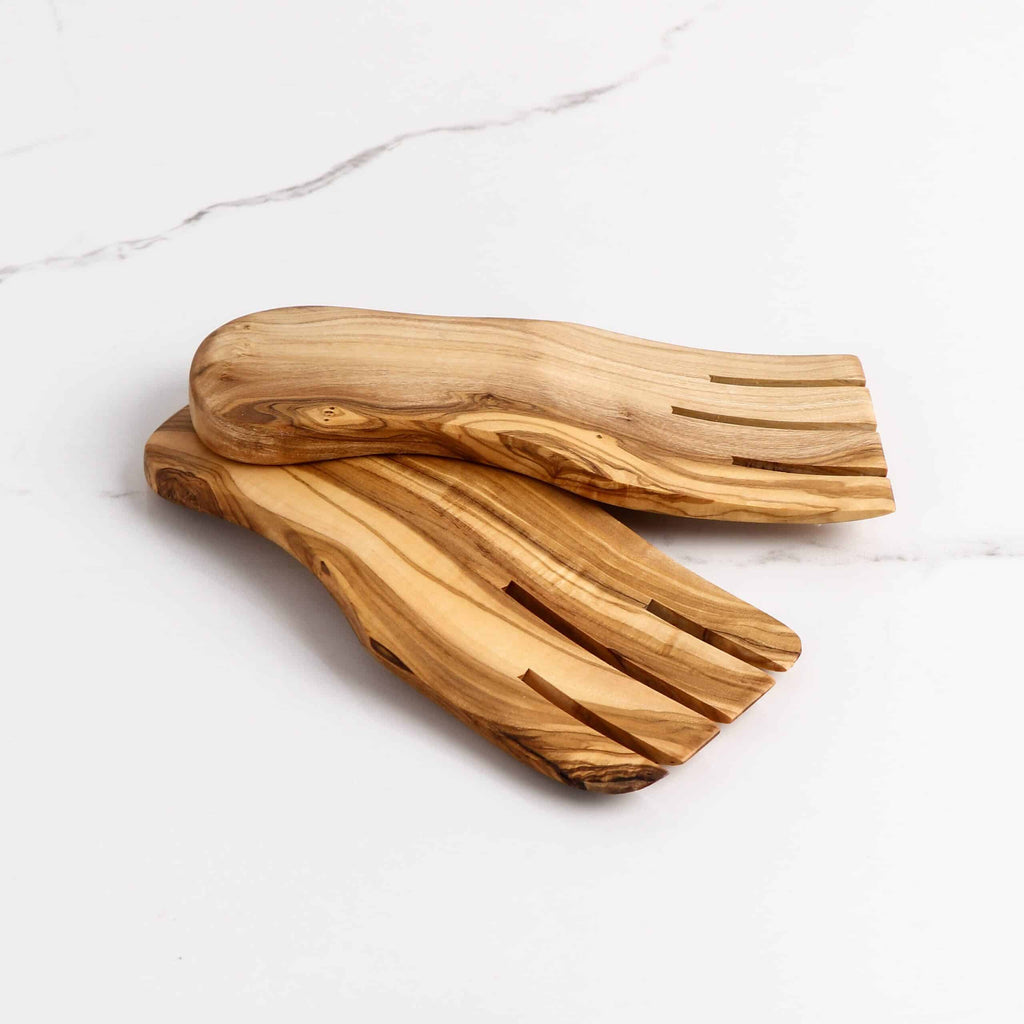 Handmade Olive Wood Salad Servers