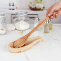 Handmade Wooden Spoon Holder, Spoon Rest for Oven