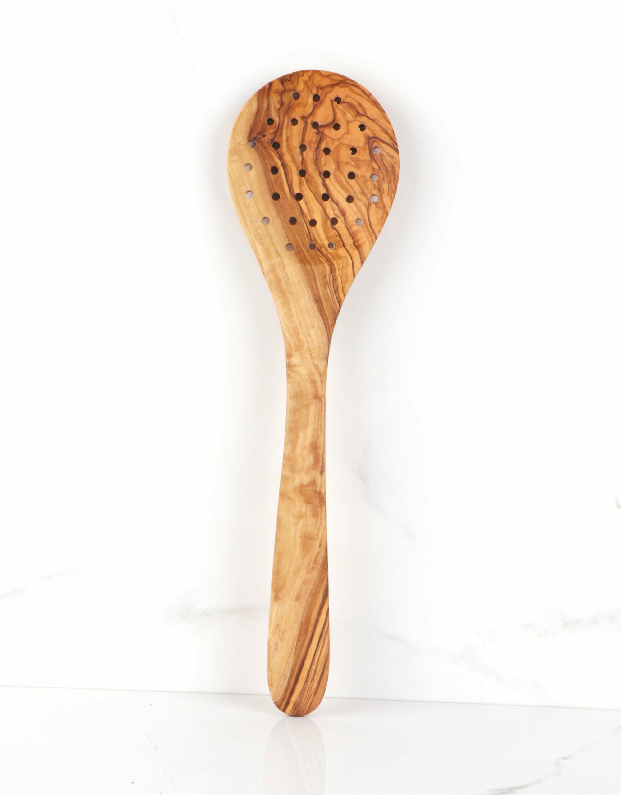 Large Slotted Wooden Spoon Handmade