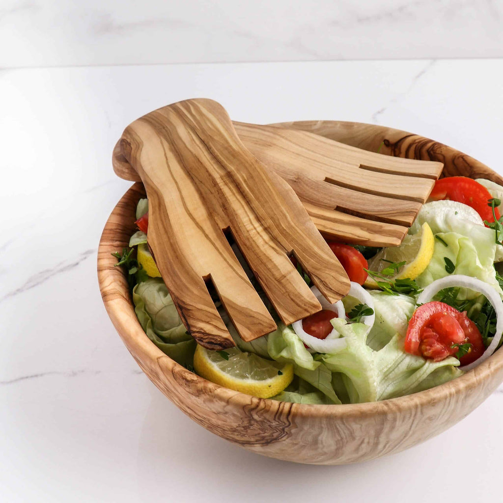 Handmade Olive Wood Salad Servers
