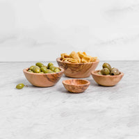 Set of 5 Handmade Wooden Bowls