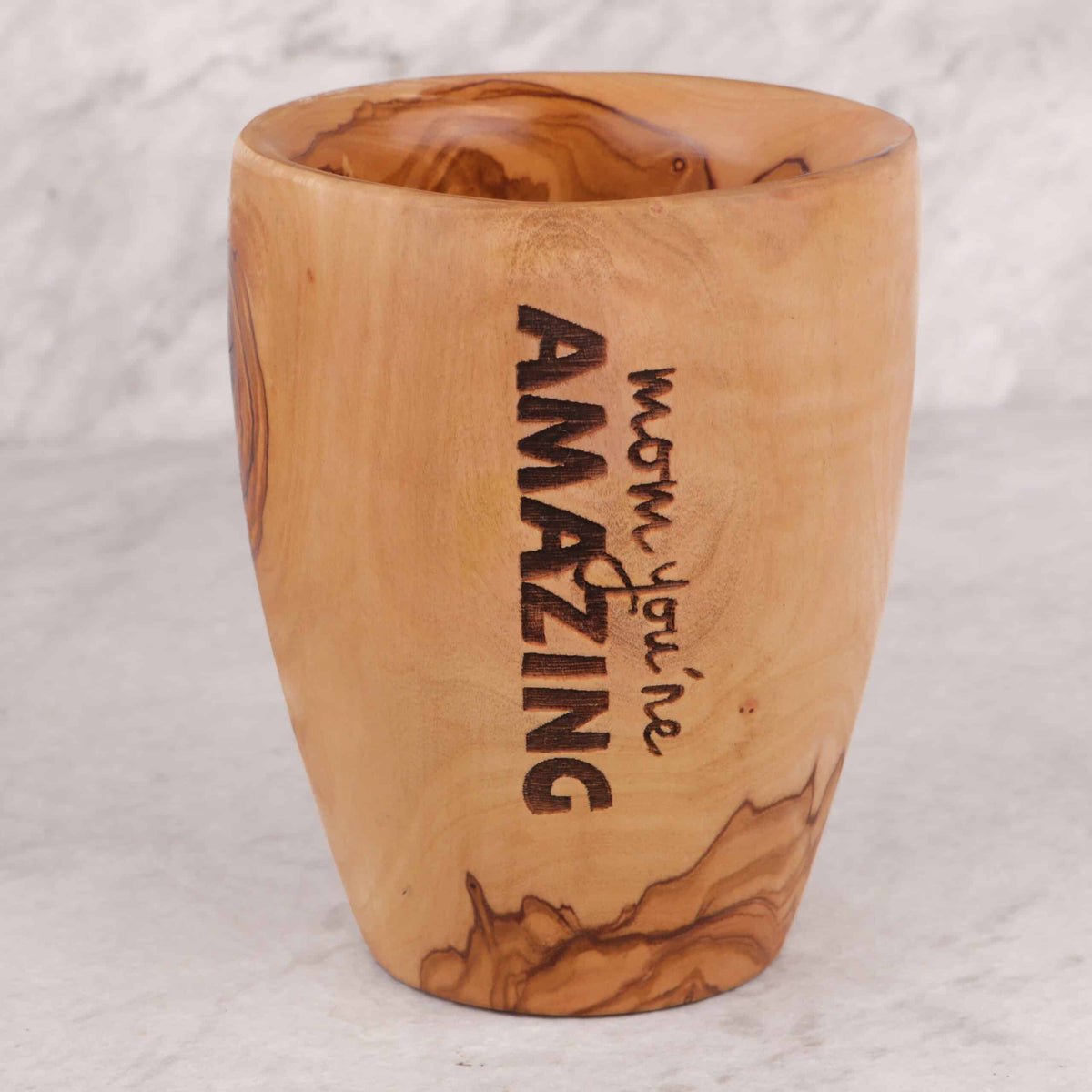 Handmade Large Wooden Cup. Free Personalization